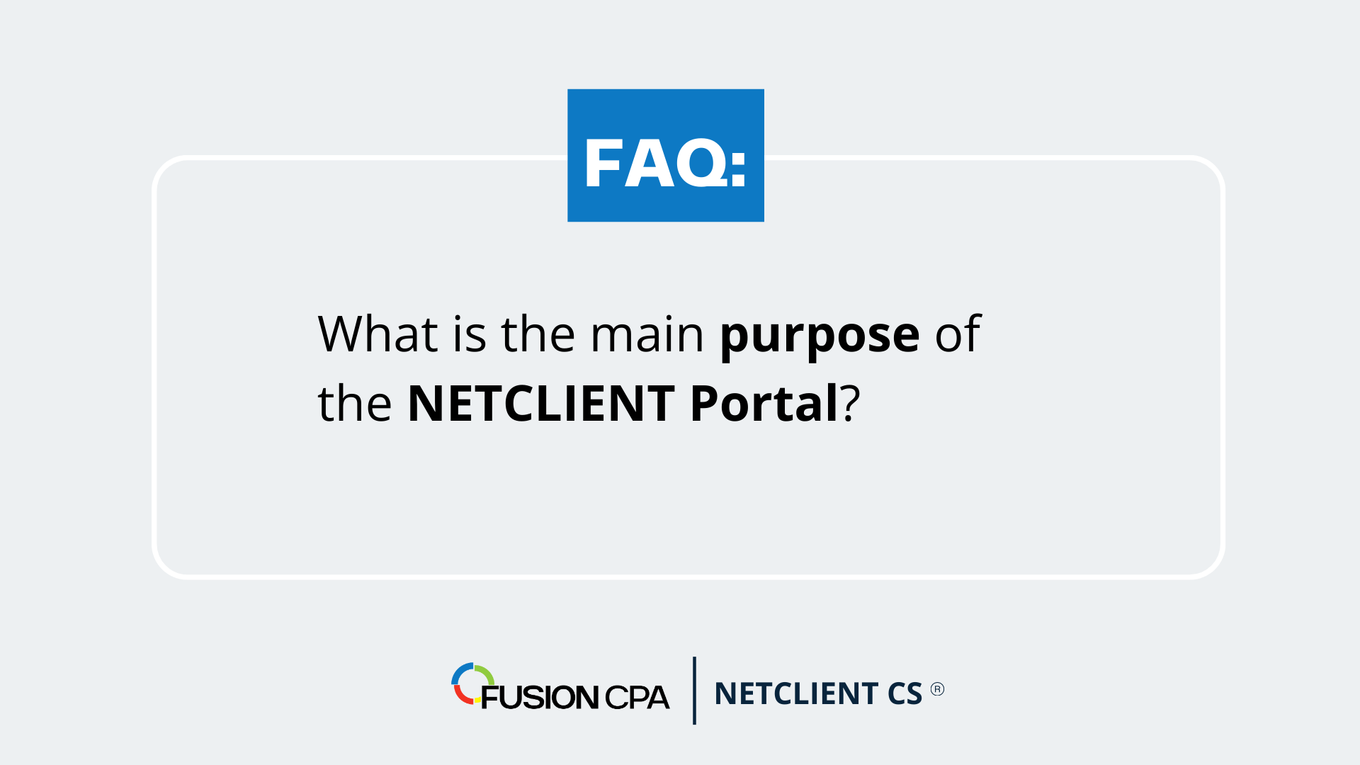 What's the main purpose of the Netclient portal? ​